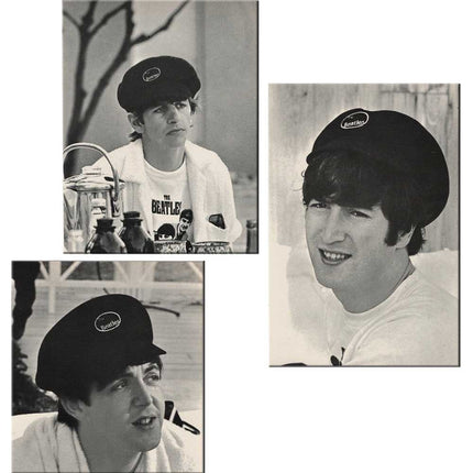 The Beatles Help! Unisex Corduroy Hat Oval Logo Navy