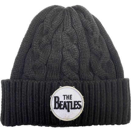 The Beatles Drum Logo Unisex Cable Knit Beanie Hat