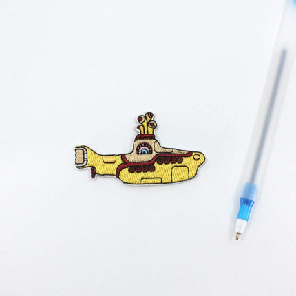 The Beatles Yellow Submarine Cotton Iron On Standard Woven Patch - Medium