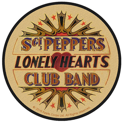 The Beatles Vintage Sgt Pepper Drum Cotton Sew-On Standard Woven Patch