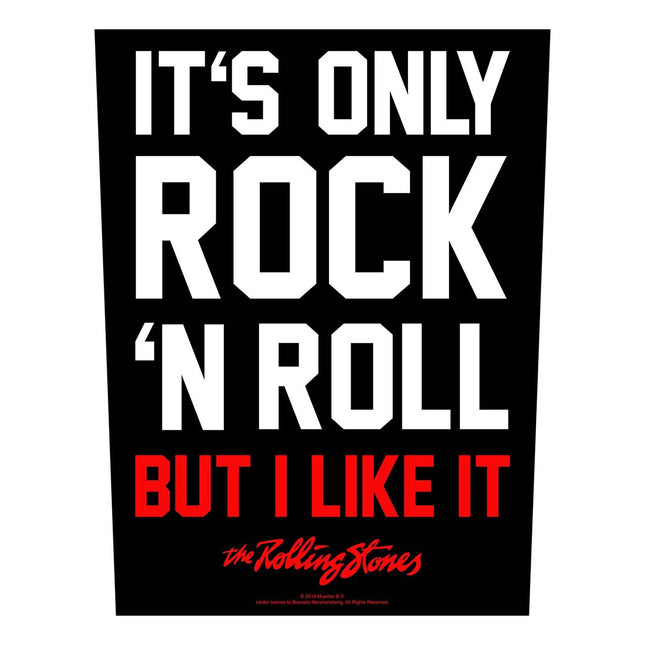 The Rolling Stones Classic Rock Back Patch - It's Only Rock N' Roll