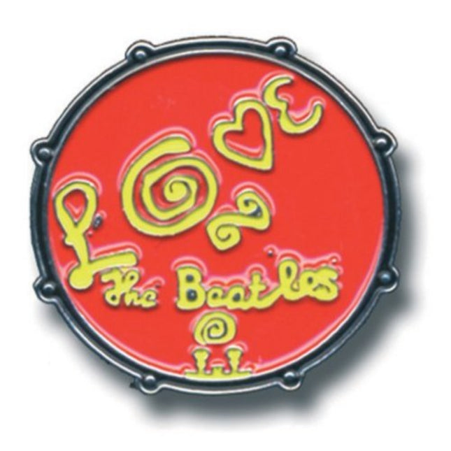 The Beatles Rock and Roll Iconic Metal Pin Badge - Drum Love
