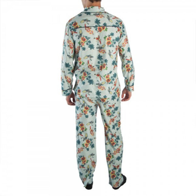 Batman Classic 66 Men Long Sleeve Sleep Wear Pajama Set