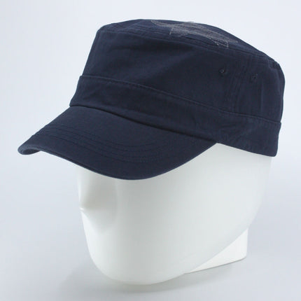Embroidered Star Cotton Adjustable Military Army Cadet Cap