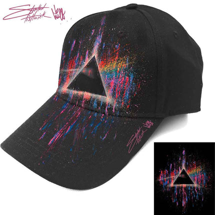 Pink Floyd Dark Side of the Moon Pink Splatter Unisex Cotton Adjustable Baseball Cap Black