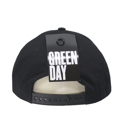 Green Day Unisex Cotton Adjustable Baseball Cap Embroidered Dripping Logo Black