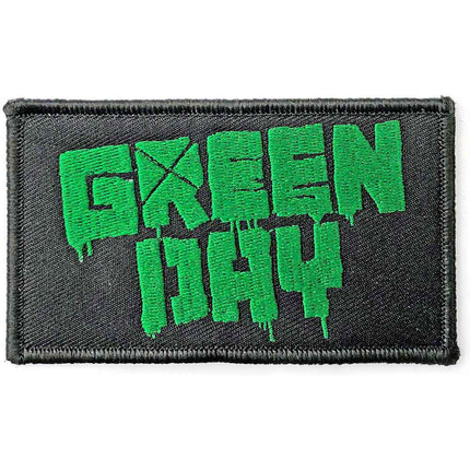Green Day Standard Iron On Woven Patch Logo
