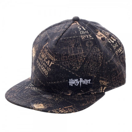 Harry Potter I Solemnly Swear Adjustable Snapback Flat Baseball Cap