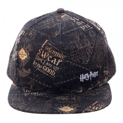Harry Potter I Solemnly Swear Adjustable Snapback Flat Baseball Cap
