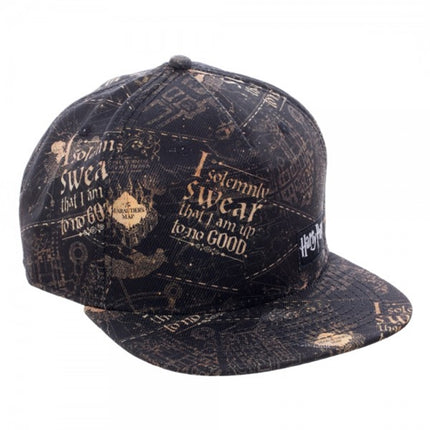 Harry Potter I Solemnly Swear Adjustable Snapback Flat Baseball Cap
