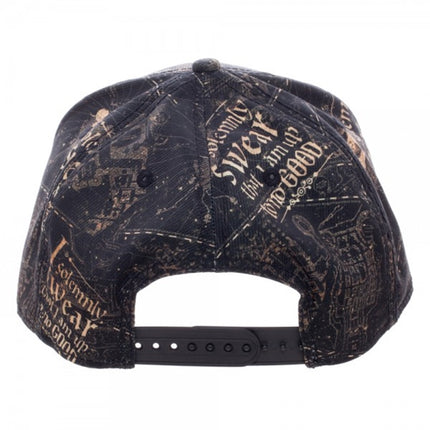 Harry Potter I Solemnly Swear Adjustable Snapback Flat Baseball Cap