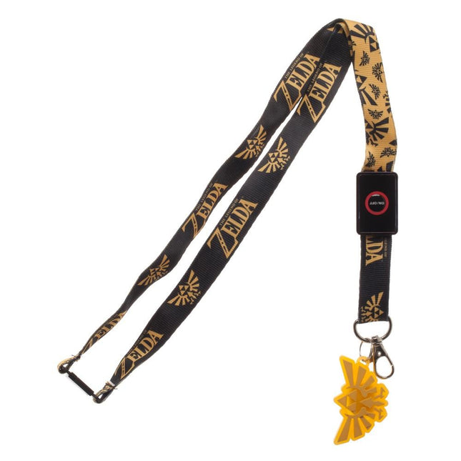 Nintendo NES Zelda Detachable Clip ID Holder LED Lanyard