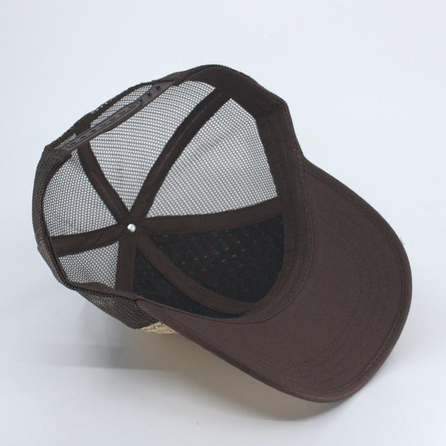 Natural Straw Mesh Adjustable Trucker Baseball Cap