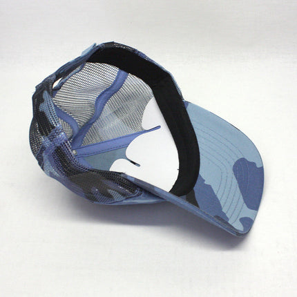 Washed Camouflage Unstructured Low Profile Mesh Adjustable Baseball Cap