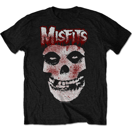 Misfits Blood Drip Skull Unisex Cotton Short Sleeves Tee Shirt Black