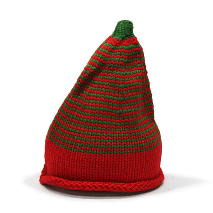 Striped Cone Light Cuff Knit Beanies Skull Cap