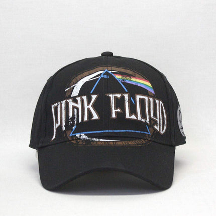 Pink Floyd Dark Side of the Moon Album Distressed Unisex Cotton Adjustable Baseball Cap Black