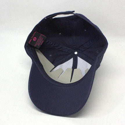 Pink Floyd Dark Side of the Moon Album Distressed Unisex Cotton Adjustable Baseball Cap Navy Blue