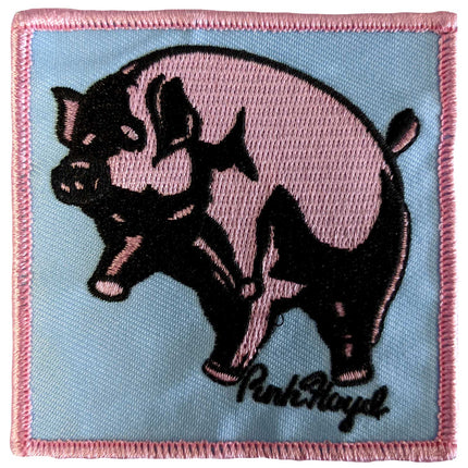 Pink Floyd Animals Pig Embroidered Woven Sew On Standard Patch
