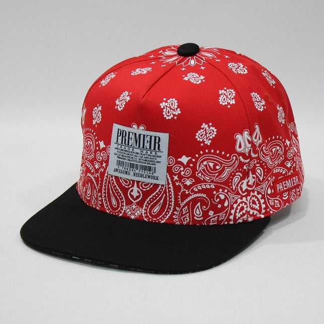 Premier Red Scarf Adjustable Snapback Baseball Cap Hat