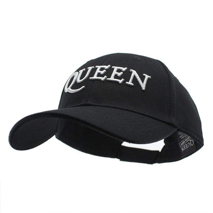 Queen Logo Unisex Cotton Adjustable Baseball Cap Black