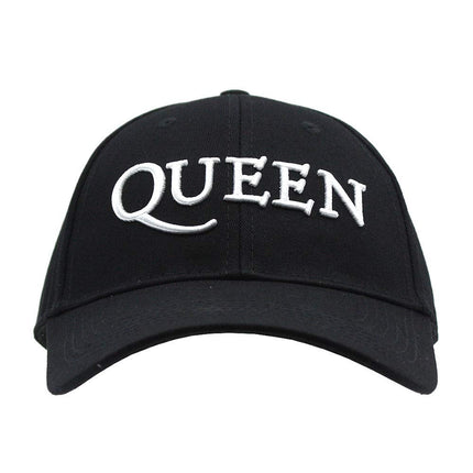 Queen Logo Unisex Cotton Adjustable Baseball Cap Black