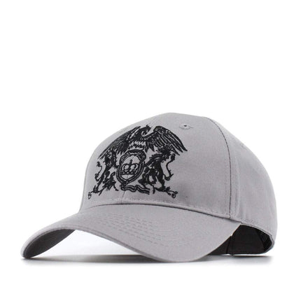 Queen Unisex Cotton Adjustable Baseball Cap Black Classic Crest Grey
