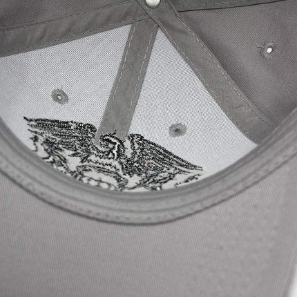 Queen Unisex Cotton Adjustable Baseball Cap Black Classic Crest Grey