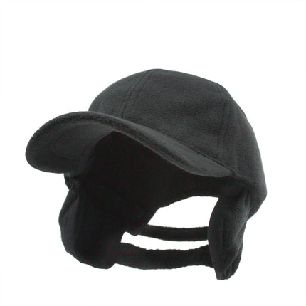 Fleece Low Profile Adjustable Baseball Cap w/ Earflaps