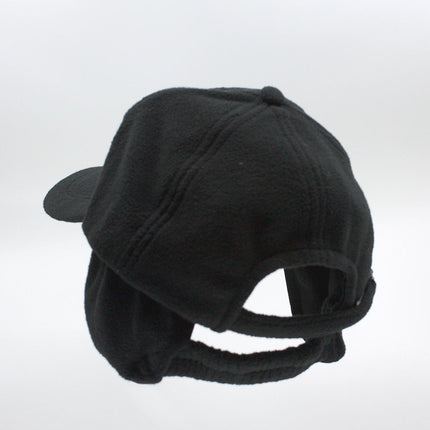 Fleece Low Profile Adjustable Baseball Cap w/ Earflaps
