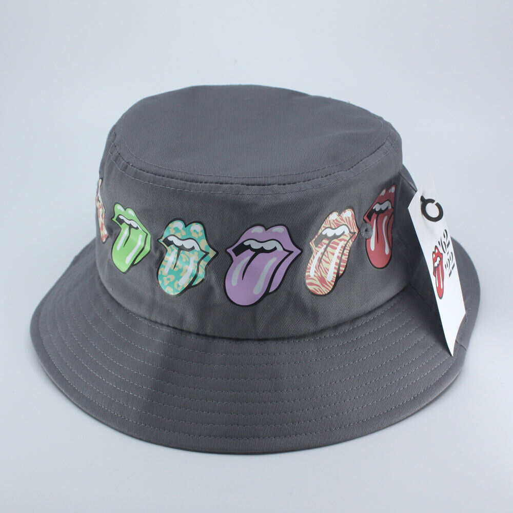 The Rolling Stones Unisex Cotton Bucket Hat - Multi-Tongue Pattern - G -  Ooh La La Factory