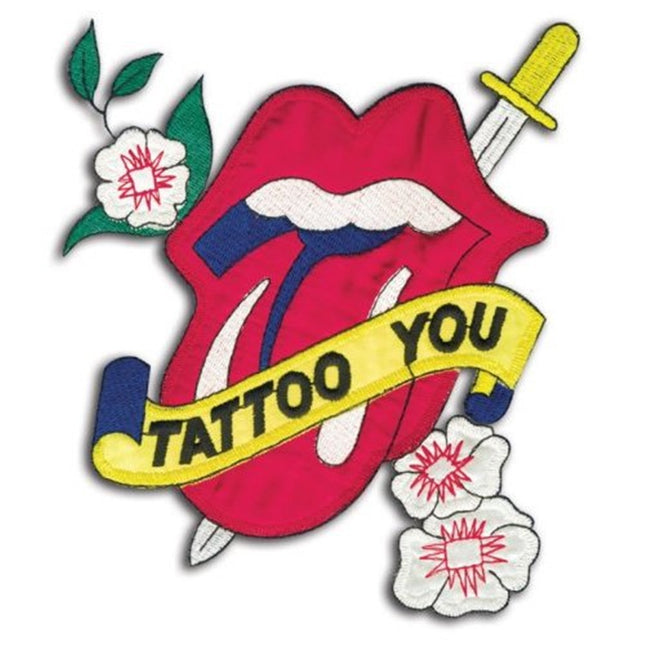 The Rolling Stones Tattoo You Embroidered Woven Iron On Standard Patch