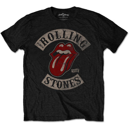 The Rolling Stones Tour 1978 Unisex Cotton Short Sleeves Tee Shirt Black