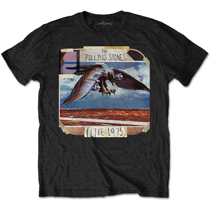 The Rolling Stones LA Friday Back Print Unisex Cotton Short Sleeves Tee Shirt Black