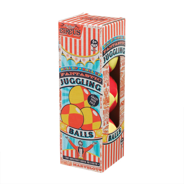 Ridley's Circus House of Novelties Classic Game Juggling Balls (Set of 3) Orange Yellow
