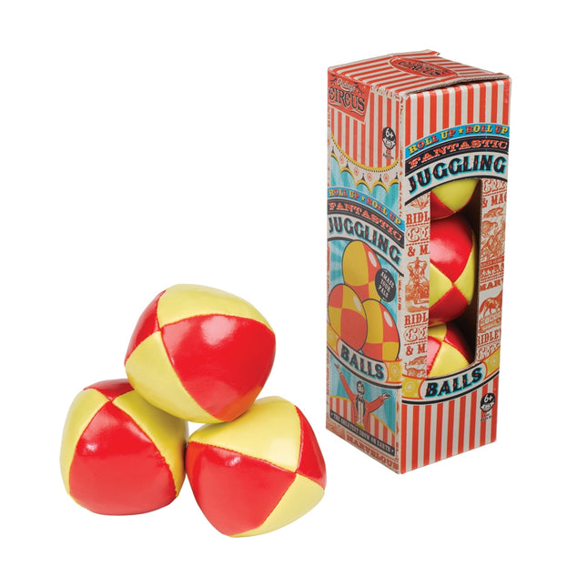 Ridley's Circus House of Novelties Classic Game Juggling Balls (Set of 3) Orange Yellow