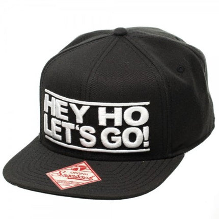 Ramones Hey HO Let's Go! Adjustable Snapback Baseball Cap Black