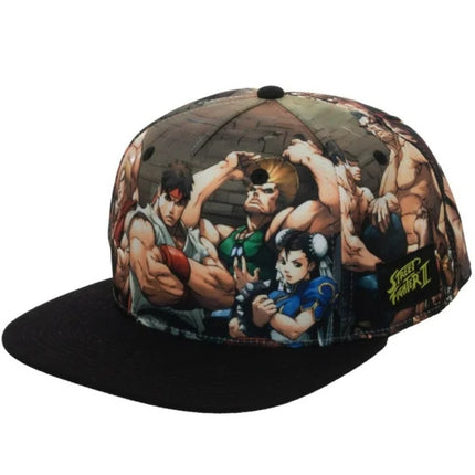Street Fighter Sublimated Adjustable Snapback Baseball Cap