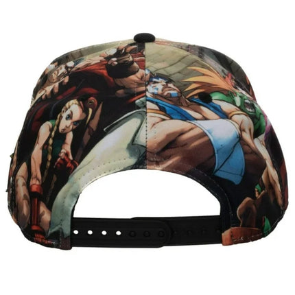 Street Fighter Sublimated Adjustable Snapback Baseball Cap