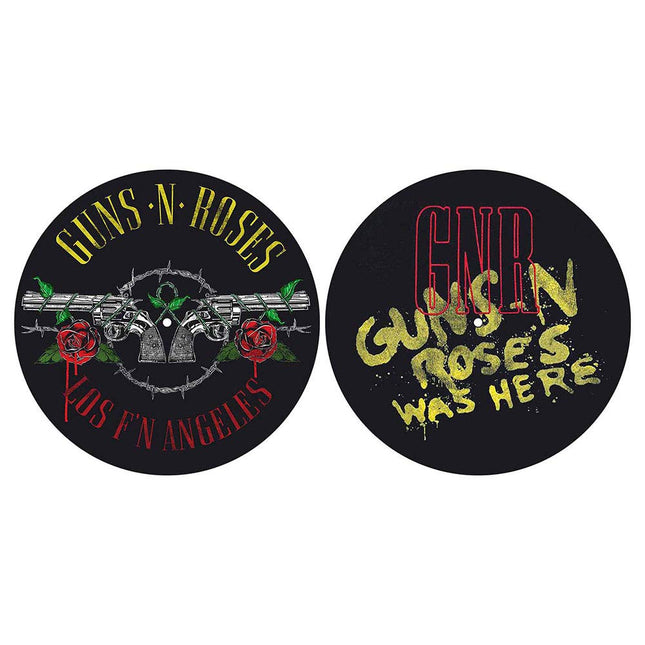 Guns N Roses Turntable DJ Slipmat Set Los F'n Angeles & Was Here 2 pack