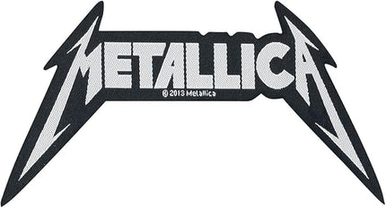 Metallica Shaped Logo Woven Patch White