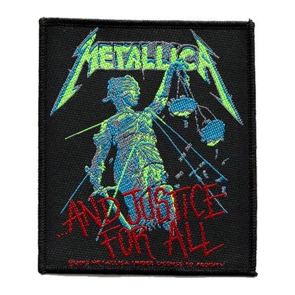 Metallica And Justice For All Sew On Patch 4"x3"