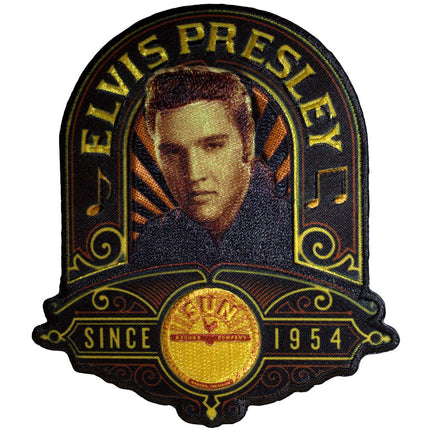 Elvis Presley Sun Records Woven Iron On Standard Patch Elvis Studio Portrait