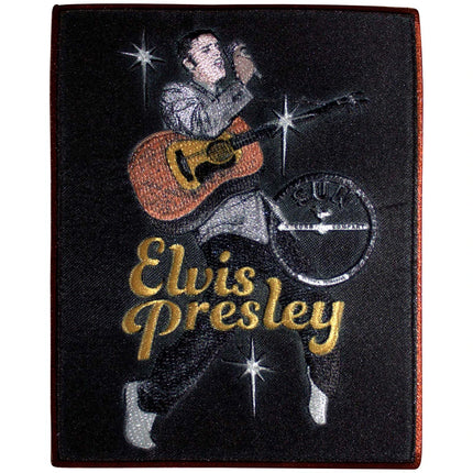 Elvis Presley Sun Records Woven Sew On Standard Patch Elvis Mic