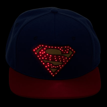 Superman Suit Up Inspired Baseball Cap Superman Fiber Optic