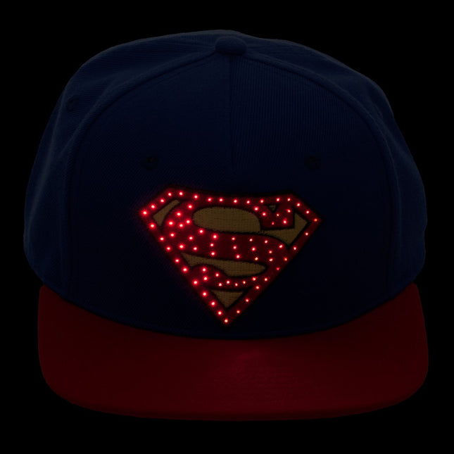 Superman Suit Up Inspired Baseball Cap Superman Fiber Optic