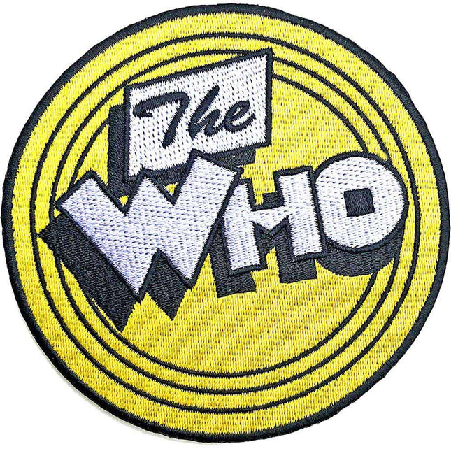 The Who Classic Yellow Circles Standard Woven Iron On Patch
