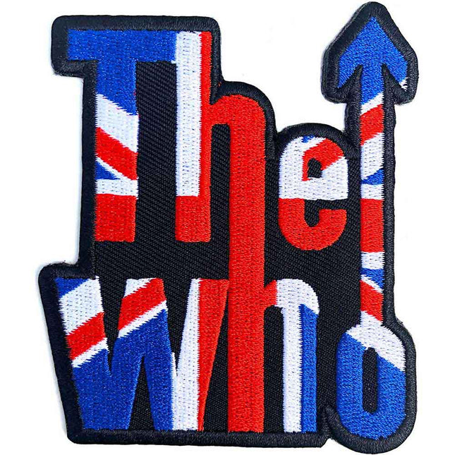 The Who Union Jack Standard Woven Iron On Patch