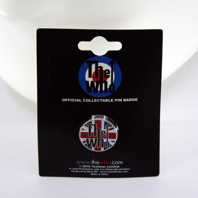 The Who Enamel Metal Mini Lapel Pin Badge Union Jack