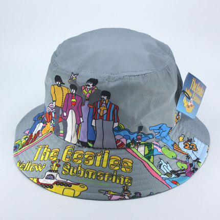 The Beatles Unisex Cotton Bucket Hat Yellow Submarine Gray L/XL